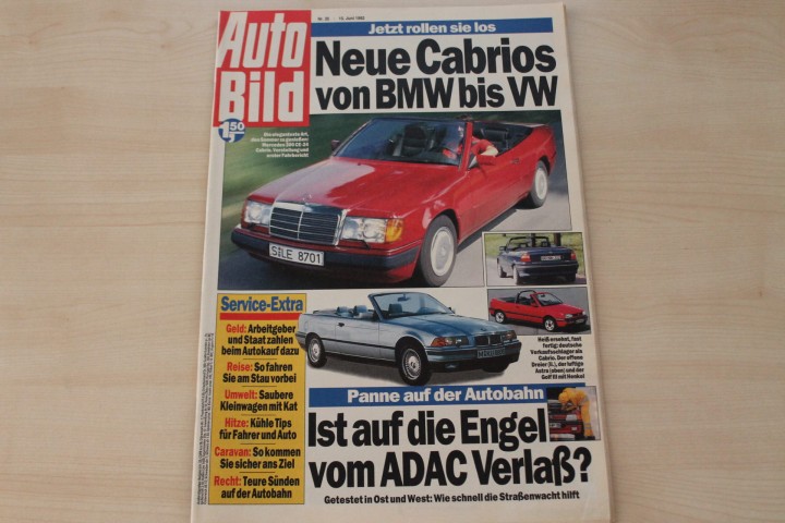 Deckblatt Auto Bild (25/1992)